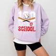 100 Days Of School Baseball 100 Days Smarter Boys Student Comfort Colors Sweatshirt Crimson