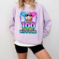 100 Drippy Days Of School Baseball Ice Cream 100th Day Boys Comfort Colors Sweatshirt Crimson