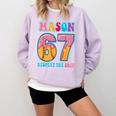6 7 Mason Baseball Drip Number 67 Player Or 67th Birthday Comfort Colors Sweatshirt Crimson 6 7 Mason Baseball Drip Number 67 Player Or 67th Birthday Comfort Colors Sweatshirt Crimson
