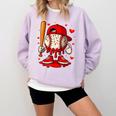 Baseball Drip Ice Cream Apparel Boys Kids Valentines Day Comfort Colors Sweatshirt Crimson Baseball Drip Ice Cream Apparel Boys Kids Valentines Day Comfort Colors Sweatshirt Crimson