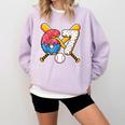 Baseball Drip Number 67 Player 67th Birthday Meme Comfort Colors Sweatshirt Crimson