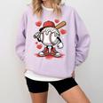 Baseball Drip Valentine Boys Women Men Hearts Sport Love Comfort Colors Sweatshirt Crimson Baseball Drip Valentine Boys Women Men Hearts Sport Love Comfort Colors Sweatshirt Crimson