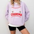 Baseball Great Grandma Of A Baseball Player Great Grandma Comfort Colors Sweatshirt Crimson