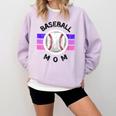 Baseball Mom Sports Mom Proud Baseball Mom Comfort Colors Sweatshirt Crimson