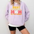 Best Baseball Mom In The World Baseball Comfort Colors Sweatshirt Crimson Best Baseball Mom In The World Baseball Comfort Colors Sweatshirt Crimson