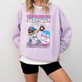 Bruh It's My 8th Birthday Baseball Ice Cream Drip 8 Year Old Comfort Colors Sweatshirt Crimson