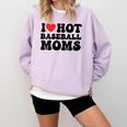 I Love Hot Baseball Moms Baseball Mom Sport Men Women Comfort Colors Sweatshirt Crimson I Love Hot Baseball Moms Baseball Mom Sport Men Women Comfort Colors Sweatshirt Crimson