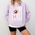 Mom Of Ballers USA Flag Football Baseball Mom Comfort Colors Sweatshirt Crimson