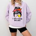 I Only Raise Ballers Softball Baseball Mom Comfort Colors Sweatshirt Crimson