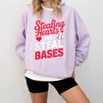 Stealing Hearts Like I Steal Bases Cute Baseball Valentine Comfort Colors Sweatshirt Crimson Stealing Hearts Like I Steal Bases Cute Baseball Valentine Comfort Colors Sweatshirt Crimson
