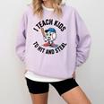 I Teach Kids To Hit And Steal Baseball Softball Coach Comfort Colors Sweatshirt Crimson I Teach Kids To Hit And Steal Baseball Softball Coach Comfort Colors Sweatshirt Crimson