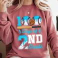 100 Days Of 2nd Grade Baseball 100th Day Of School Boys Kids Comfort Colors Sweatshirt Orchid 100 Days Of 2nd Grade Baseball 100th Day Of School Boys Kids Comfort Colors Sweatshirt Orchid