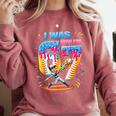 I Was 6 Now I'm 7 Baseball Birthday Boy For Teens Kids Comfort Colors Sweatshirt Orchid