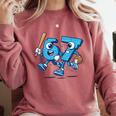 67 Six Seven Italian Brainrot Kid Baseball 67 Meme Christmas Comfort Colors Sweatshirt Orchid