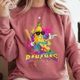 Baseball Banana Splatter Sports Kids Teens Comfort Colors Sweatshirt Orchid