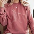 Baseball Batter Line Abstract Geometry Team Player Family Comfort Colors Sweatshirt Orchid