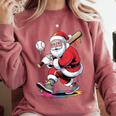 Baseball Christmas Santa Claus Batter Baseball Drip Comfort Colors Sweatshirt Orchid Baseball Christmas Santa Claus Batter Baseball Drip Comfort Colors Sweatshirt Orchid