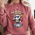 Baseball Cute Youth Ice Cream Valentine Day Sporty Fun Comfort Colors Sweatshirt Orchid Baseball Cute Youth Ice Cream Valentine Day Sporty Fun Comfort Colors Sweatshirt Orchid