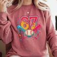 Baseball Drip 6 7 Number 67 Six Seven Meme Boys Kids Comfort Colors Sweatshirt Orchid Baseball Drip 6 7 Number 67 Six Seven Meme Boys Kids Comfort Colors Sweatshirt Orchid
