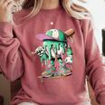 Baseball Drip For Boys Ice Cream Drip Baseball Comfort Colors Sweatshirt Orchid