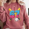 Baseball Drip Number 67 Player 67th Birthday Meme Gen Alpha Comfort Colors Sweatshirt Orchid