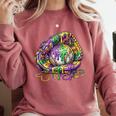 Baseball Glove Ice Cream Mardi Gras Dripping Boys Youth Kids Comfort Colors Sweatshirt Orchid Baseball Glove Ice Cream Mardi Gras Dripping Boys Youth Kids Comfort Colors Sweatshirt Orchid