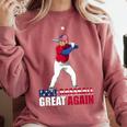 Make Baseball Great Again Donald Trump Baseball Comfort Colors Sweatshirt Orchid Make Baseball Great Again Donald Trump Baseball Comfort Colors Sweatshirt Orchid