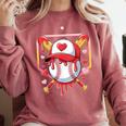 Baseball Heart Valentines Day Baseball Ice Cream Drip Boys Comfort Colors Sweatshirt Orchid Baseball Heart Valentines Day Baseball Ice Cream Drip Boys Comfort Colors Sweatshirt Orchid