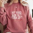 Baseball Hit Hard Run Fast Turn Left Men Boys Kid Teen Youth Premium Tri-Blend Comfort Colors Sweatshirt Orchid Baseball Hit Hard Run Fast Turn Left Men Boys Kid Teen Youth Premium Tri-Blend Comfort Colors Sweatshirt Orchid