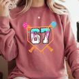 Baseball Ice Cream Drip Number 67 Player Six Seven Meme 6 7 Comfort Colors Sweatshirt Orchid Baseball Ice Cream Drip Number 67 Player Six Seven Meme 6 7 Comfort Colors Sweatshirt Orchid