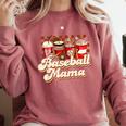 Baseball Mama Coffee Game Day Vibes Baseball Mom Comfort Colors Sweatshirt Orchid