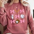Baseball Mama Era Bows Baseball Mom Women Comfort Colors Sweatshirt Orchid Baseball Mama Era Bows Baseball Mom Women Comfort Colors Sweatshirt Orchid