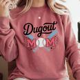 Baseball Mom – Proud Dugout Supporter Comfort Colors Sweatshirt Orchid