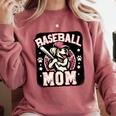 Baseball Mom Dog Mother's In My Baseball Mom Era Comfort Colors Sweatshirt Orchid