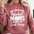 Baseball Mom We Don´t Just Look Crazy Baseball Player Comfort Colors Sweatshirt Orchid Baseball Mom We Don´t Just Look Crazy Baseball Player Comfort Colors Sweatshirt Orchid