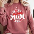 Baseball Mom Era For Women Player Mother Comfort Colors Sweatshirt Orchid