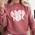Baseball Mom Heart Comfort Colors Sweatshirt Orchid Baseball Mom Heart Comfort Colors Sweatshirt Orchid
