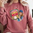 Baseball Mom Mama Mother's In My Baseball Mom Era Comfort Colors Sweatshirt Orchid