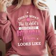 Baseball Mom -This Is What Basketball Mom Looks Like Comfort Colors Sweatshirt Orchid