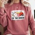 Baseball Mom Women Mama Season Baseball Lover Girls Boys Comfort Colors Sweatshirt Orchid