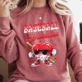 Baseball Is My Valentine Shirt Heart Drip Baseball Lovers Comfort Colors Sweatshirt Orchid Baseball Is My Valentine Shirt Heart Drip Baseball Lovers Comfort Colors Sweatshirt Orchid