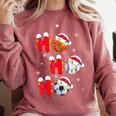 Basketball Baseball Soccer Christmas Ho Ho Ho Santa Xmas Comfort Colors Sweatshirt Orchid Basketball Baseball Soccer Christmas Ho Ho Ho Santa Xmas Comfort Colors Sweatshirt Orchid