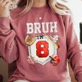 Bruh I'm 8 Baseball 8th Birthday Sports 8 Year Old Boy Comfort Colors Sweatshirt Orchid Bruh I'm 8 Baseball 8th Birthday Sports 8 Year Old Boy Comfort Colors Sweatshirt Orchid