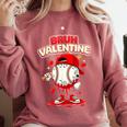 Bruh Valentine Baseball Drip Icecream Apparel Men Youth Boys Comfort Colors Sweatshirt Orchid