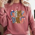 Checkered Leopard Game Day Baseball Men Women Kids Comfort Colors Sweatshirt Orchid Checkered Leopard Game Day Baseball Men Women Kids Comfort Colors Sweatshirt Orchid
