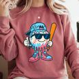 Cool Ice Cream Drip Baseball Drip For Boys Sports Kids Comfort Colors Sweatshirt Orchid
