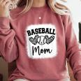 Custom Baseball Mom Number 5 Heart For Mom Comfort Colors Sweatshirt Orchid