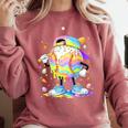 Cute Easter Baseball Ice Cream Boys Girls Kids Comfort Colors Sweatshirt Orchid Cute Easter Baseball Ice Cream Boys Girls Kids Comfort Colors Sweatshirt Orchid
