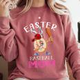 Dabbing Easter Baseball Mom Mother's Day Bunny Sunday Egg Comfort Colors Sweatshirt Orchid Dabbing Easter Baseball Mom Mother's Day Bunny Sunday Egg Comfort Colors Sweatshirt Orchid