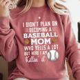 I Didn't Plan On Becoming a Baseball Mom Mother's Day Comfort Colors Sweatshirt Orchid I Didn't Plan On Becoming a Baseball Mom Mother's Day Comfort Colors Sweatshirt Orchid